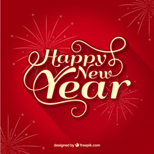 Red Happy New Year Background – Festive Celebration Vector Design